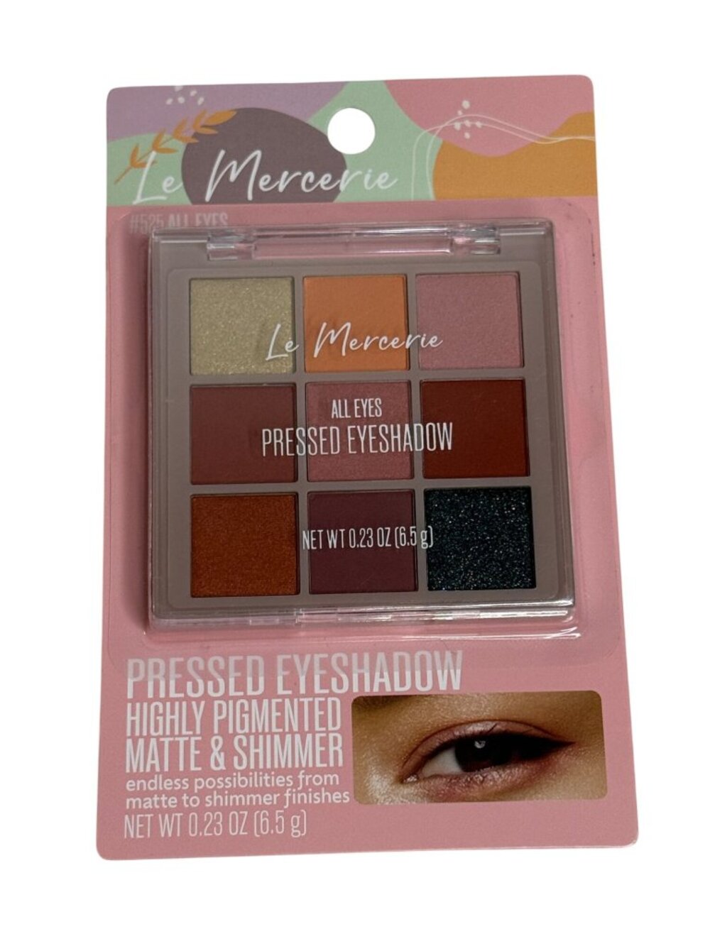 Le Mercerie All Eyes Eyeshadow Palette 9 Pan Matte Shimmer #1525